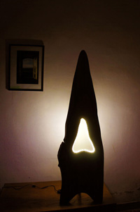 Lampe LED en orme